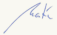 Unterschrift von Dr. Martin