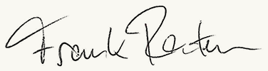 Unterschrift von Frank Rathe