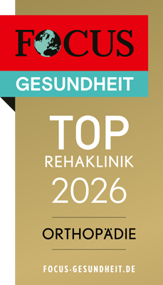 FOCUS Siegel Top Rehaklinik 2026 Bereich Orthopädie
